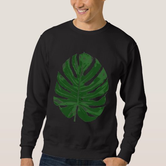 Monstera Delisiosa-blad Trui (Voorkant)