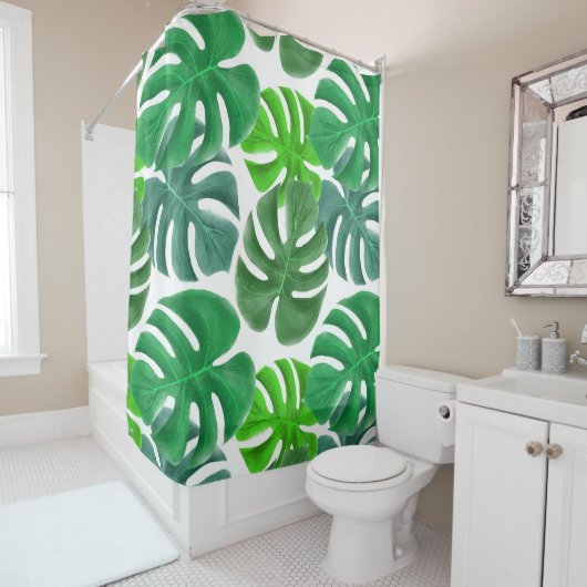 Monstera Douchegordijn (In situ)