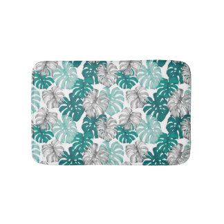 Monstera Duo Toon: minimale tropen Badmat