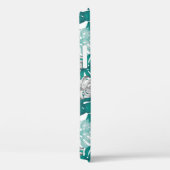 Monstera Duo Toon: minimale tropen Case-Mate iPhone Case (Achterkant / Rechts)