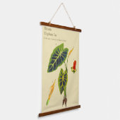 Monstera Elephant Ear Botanical Wall Tapestry Hangend Wandkleed (Gebogen)