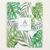Monstera en palmbladeren planner (Voorkant)