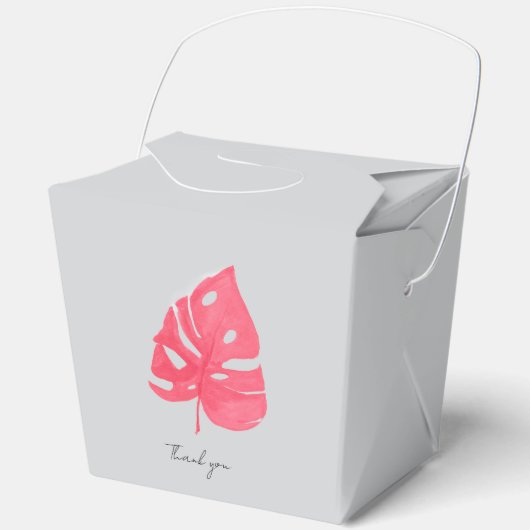 Monstera favor box bedankdoosjes (Voorkant)