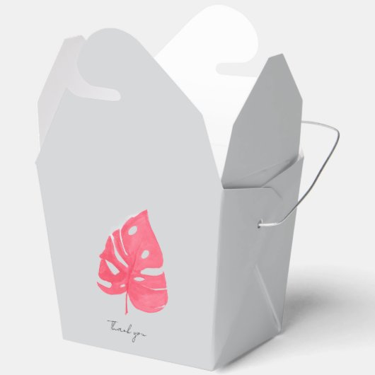 Monstera favor box bedankdoosjes (Open)