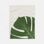 Monstera Fleece Deken (Voorkant)