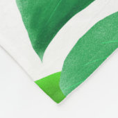 Monstera Fleece Deken (Hoek)