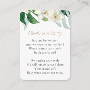 Monstera Foliage Build Baby's Library Baby shower Informatiekaartje