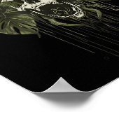 Monstera Funny Skull Plant Lover Nge Gardener Wome Poster (Hoek)