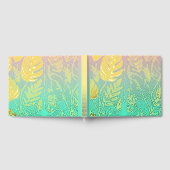 Monstera Gold Foliage Wedding Gastenboek (Volledig)