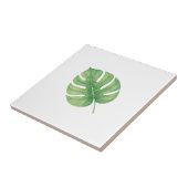 Monstera Gren Leaf Tegeltje (Zijkant)