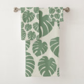 Monstera - groen bad handdoek (Insitu)