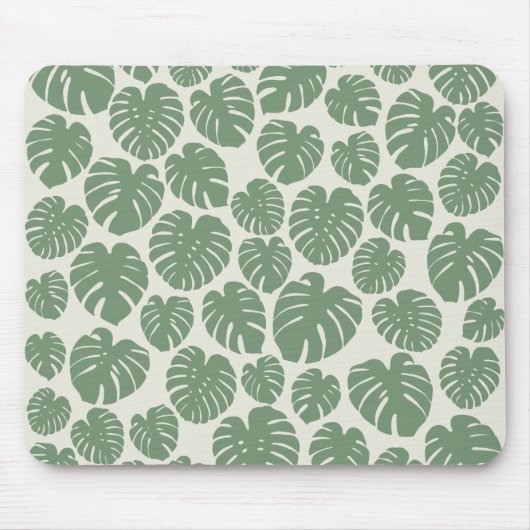 Monstera - groen muismat (Voorkant)