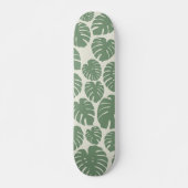 Monstera - groen persoonlijk skateboard (Voorkant)