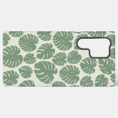 Monstera - groen samsung galaxy hoesje (Achterkant horizontaal)