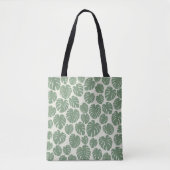 Monstera - groen tote bag (Voorkant)