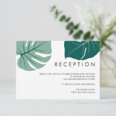 Monstera Groen | TROUW  Ontvangst Omheining Informatiekaartje (Staand voorkant)