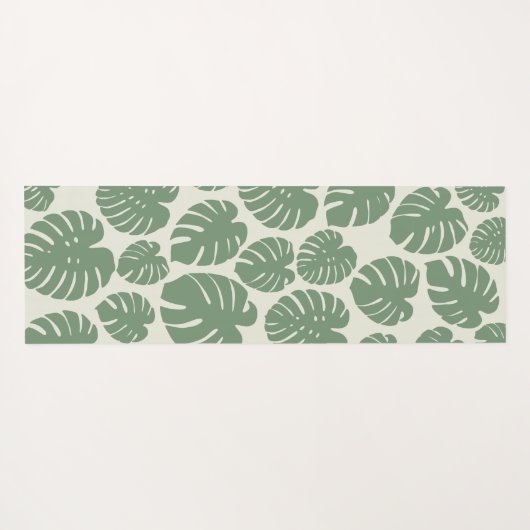 Monstera - groen yogamat (Achterkant (horizontaal))