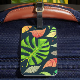 Monstera Herfst Bagagelabel