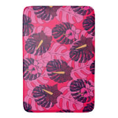 Monstera Hibiscus Spa Badematte Badmat (Voorkant Verticaal)