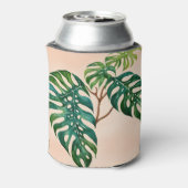 Monstera Houseplant Boho Botanical Blikjeskoeler (Blikje Achterkant)