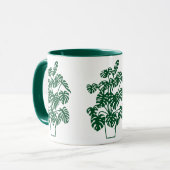 MONSTERA in een pot Mok (Voorkant links)