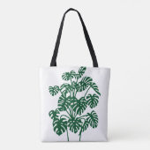MONSTERA IN EEN POT TOTE BAG (Achterkant)