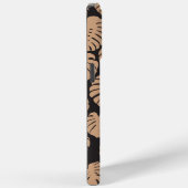 Monstera in Tan en Zwart Case-Mate iPhone Case (Achterkant / Rechts)
