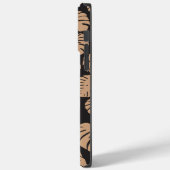 Monstera in Tan en Zwart Case-Mate iPhone Case (Achterkant / Links)