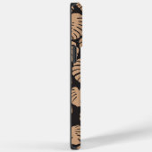 Monstera in Tan en Zwart Case-Mate iPhone Case (Achterkant / Rechts)