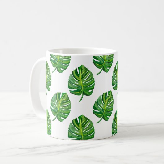 Monstera Koffiemok (Voorkant links)