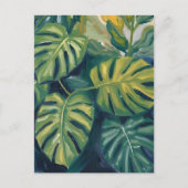 Monstera laat botanisch Plant schilderen Briefkaart (Voorkant)