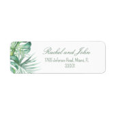 Monstera laat het label Tropical Return (Voorkant)