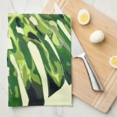 Monstera laat keukenhanddoek (Quarter Fold)