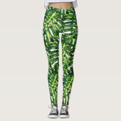 Monstera laat Leggings (Voorkant)