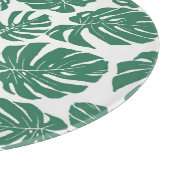 Monstera laat naadloos, decoratief patroon achter. snijplank (Hoek)