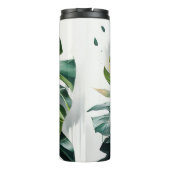 Monstera laat tropische thermische getumbler achte thermosbeker (Achterkant)