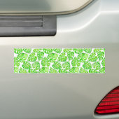 Monstera laat waterverf bumpersticker (Op auto)
