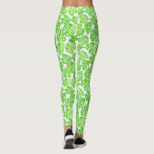 Monstera laat waterverf leggings (Achterkant)