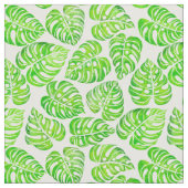 Monstera laat waterverf stof (Close Up)