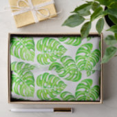 Monstera laat waterverf tissuepapier (Geschenk)