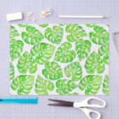 Monstera laat waterverf tissuepapier (Craft)