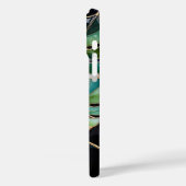 Monstera Leaf Aesthetic Phone Case Green (Achterkant / Links)