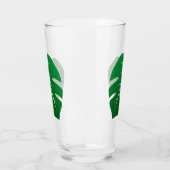 Monstera Leaf Botanical Design Drink glas (Links)