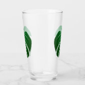 Monstera Leaf Botanical Design Drink glas (Rechts)
