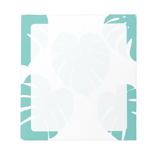 Monstera Leaf Botanische Plant Liefhebber Notitieblok (Voorkant)