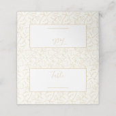 Monstera leaf bruiloft receptietnummer plaats plaatskaartje (Buitenkant ongevouwen)