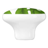 Monstera Leaf Ceramic Knob Keramische Knop (Zijkant)