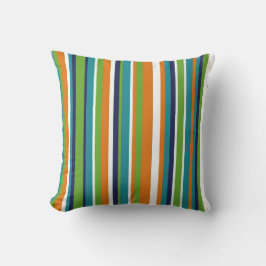 Monstera Leaf Collectie Colorful Stripes Kussen