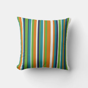 Monstera Leaf Collectie Colorful Stripes Kussen