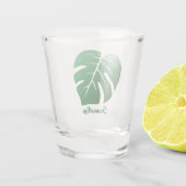 Monstera Leaf Design Shot Glass Shot Glas (Achterkant)